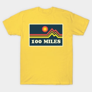 100 Mile Trail and Ultra Running Mountains T-Shirt